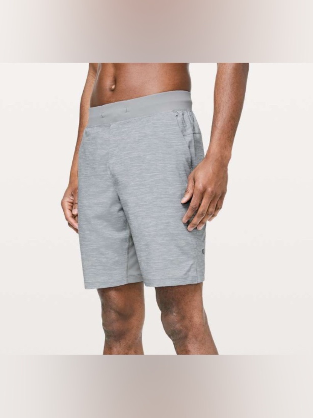 Lululemon T.H.E. Shorts Linerless 9" Heather Grey